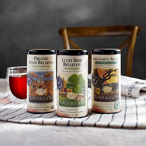 The Republic of Tea Decaf British Breakfast Black Tea, Tin of 50...