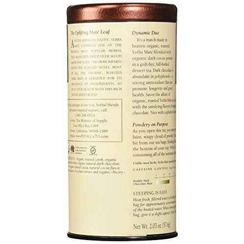 The Republic Of Tea, Double Dark Chocolate Mate, 36 Count