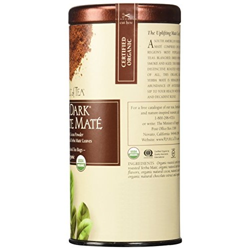 The Republic Of Tea, Double Dark Chocolate Mate, 36 Count