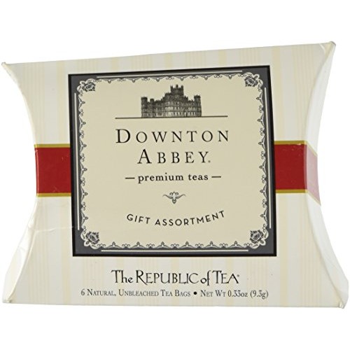 The Republic Of Tea Downton Abbey Tea, 6 Tea Bag Sampler Pillow,