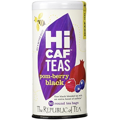 The Republic Of Tea Hicaf Pom-Berry Black Tea, 50 Tea Bags, High