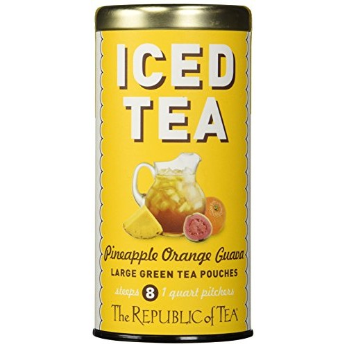 The Republic Of Tea Iced Tea Pouches Pineapple Orange Guava Gre