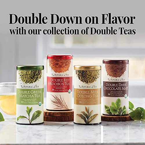 The Republic of Tea Organic Double Green Matcha, Gourmet Blend o...