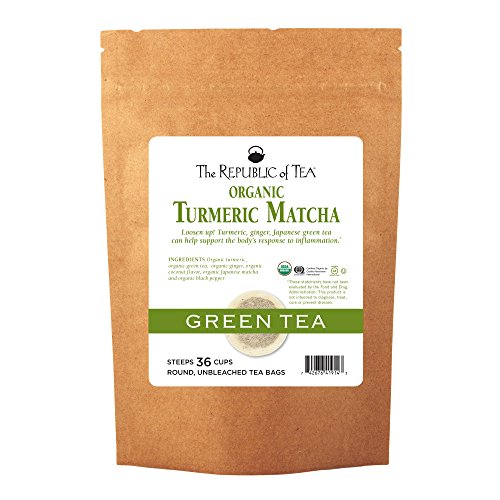 The Republic of Tea, Organic Turmeric Matcha, 36 Tea Bags