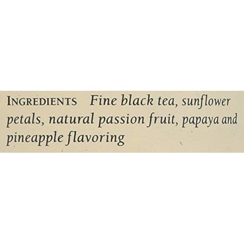 The Republic Of Tea Passionfruit Papaya Black Tea, 50 Tea Bags,