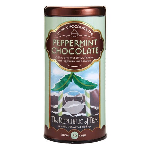 The Republic Of Tea Peppermint Cuppa Chocolate Tea, 36 Tea Bags,