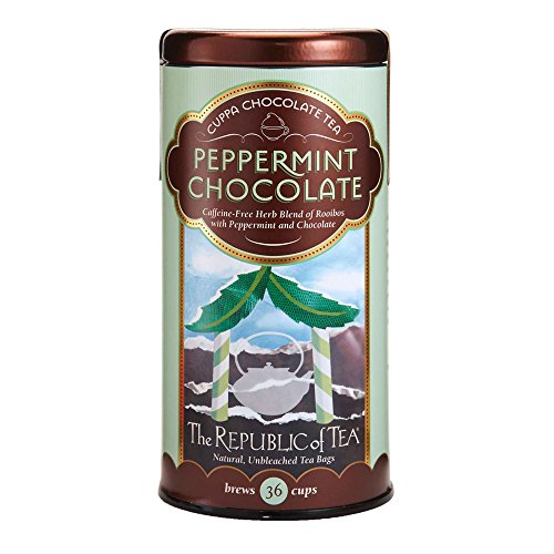 The Republic Of Tea Peppermint Cuppa Chocolate Tea, 36 Tea Bags,