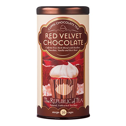 The Republic Of Tea Red Velvet Cuppa Chocolate Tea, 36 Tea Bags