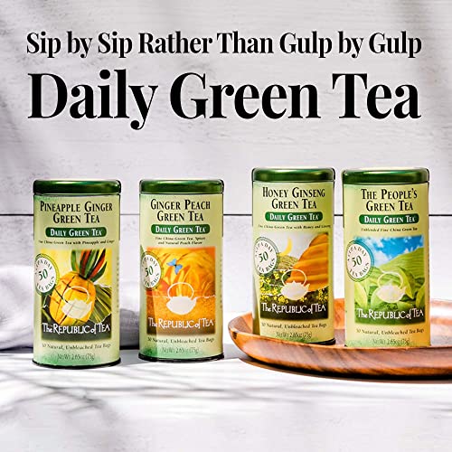 The Republic of Tea - The Peoples Green Tea, 50 Tea Bags, Tin | ...