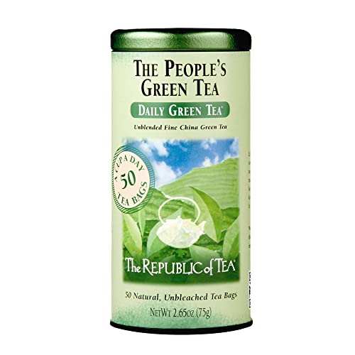 The Republic of Tea - The Peoples Green Tea, 50 Tea Bags, Tin | ...