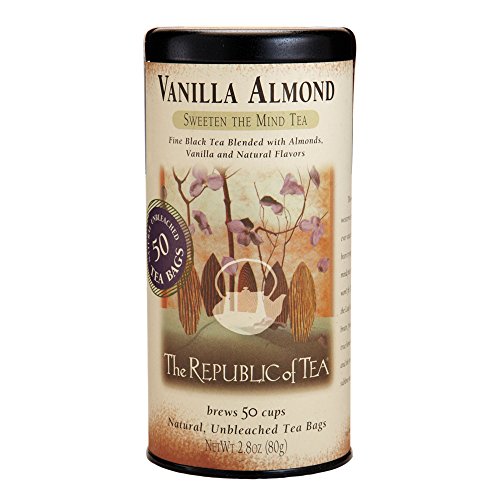 The Republic Of Tea, Vanilla Almond Black Tea, Caffeinated, 50 C The Republic Of Tea, Vanilla Almond Black Tea, Caffeinated, 50 C