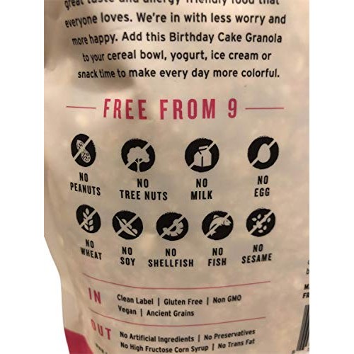 The Safe + Fair Food Company, Birthday Cake Granola, 12 Ounce Pouch
