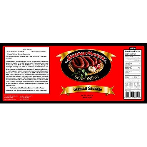 The Sausage Maker - German Sausage Seasoning, 1 Lb. 8 Oz.