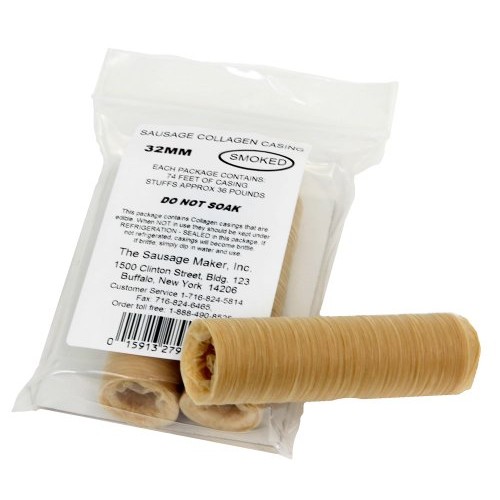 The Sausage Maker - Smoked Collagen Sausage Casings, 32mm 1 1/4