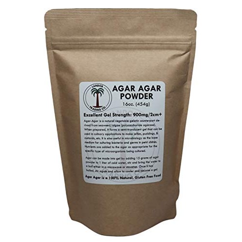 Agar Agar Powder 1 Pound - Excellent Gel Strength