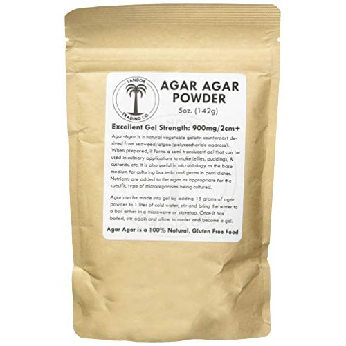 Agar Agar Powder 5 Ounces - Excellent Gel Strength