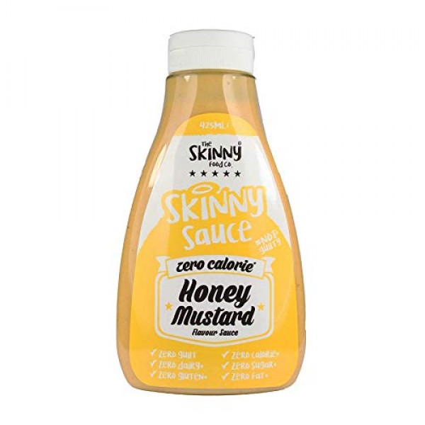Skinny Food Zero Calorie Skinny Sauce- Honey Mustard 425ml