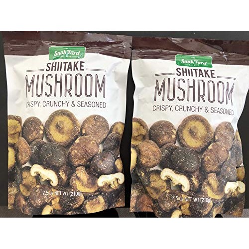 The Snak Yard Shiitake Mushroom 7.5 Oz Crispy Crunchy &Amp; Seasoned