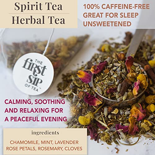 Spirit Tea, Herbal Tea Bags, Chamomile, Lavender, Rose, Cloves, ...