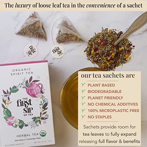 Spirit Tea, Herbal Tea Bags, Chamomile, Lavender, Rose, Cloves, ...