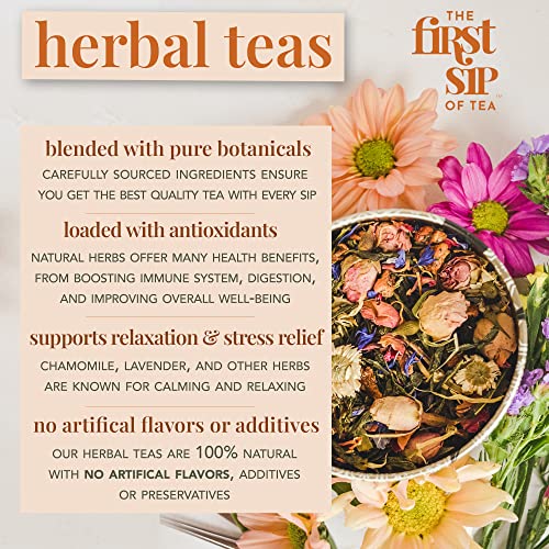 Spirit Tea, Herbal Tea Bags, Chamomile, Lavender, Rose, Cloves, ...