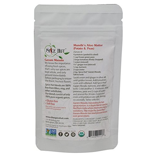 The Spice Hut Organic Garam Masala Seasoning, Quick &Amp; Easy Spice