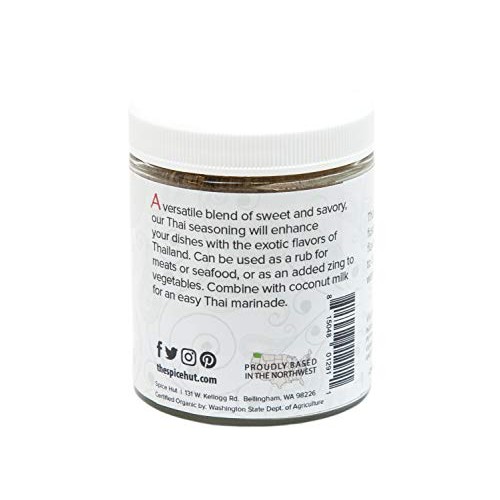 The Spice Hut Organic Thai Seasoning, Savory &Amp; Spicy Blend For T