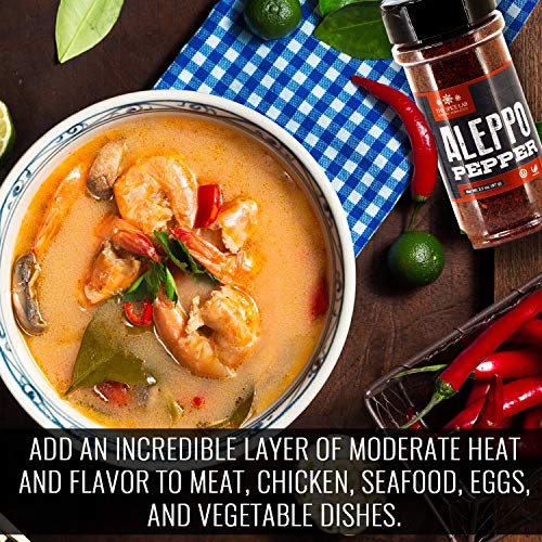 The Spice Lab Aleppo Pepper Chili Flakes Gourmet Crushed Red Pep