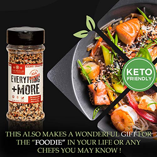 The Spice Lab Everything Bagel Seasoning Blend – 4.6 Oz. Shaker