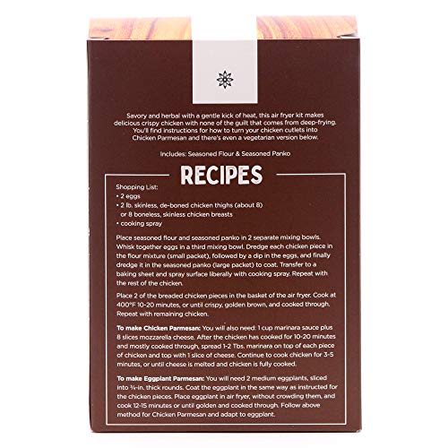 The Spice Lab - Herb &Amp; Garlic Air Fryer Panko Seasoning Kit - 7.