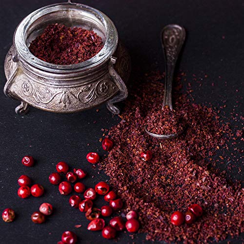 The Spice Lab Sumac - Cured Sumac 2 Oz Jar - All Natural Ou Kosh