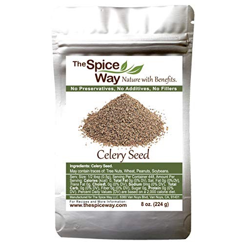 The Spice Way Celery Seed - Premium Whole Seeds 8 Oz