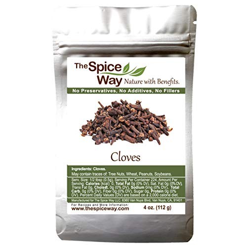 The Spice Way Cloves - Whole| 4 Oz | Clove Spice, For Many Savor