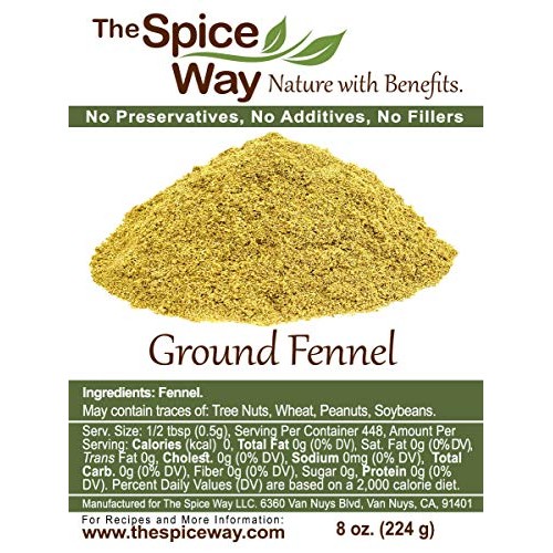 The Spice Way Fennel Seed Ground - Bulk Seeds Powder Great For T