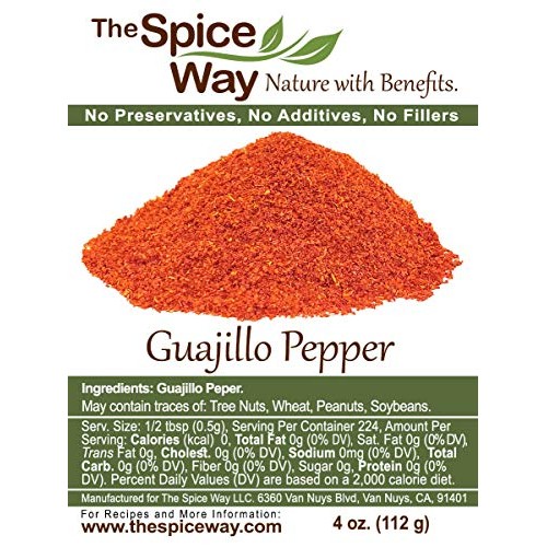 The Spice Way Guajillo Pepper - Powder | 4 Oz | Common Pepper In