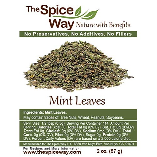 The Spice Way Mint Leaves - 2 Oz Dried Loose Mint Leaf