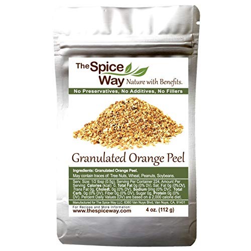 The Spice Way Orange Peel - Granules 4 Oz Without Any Preser
