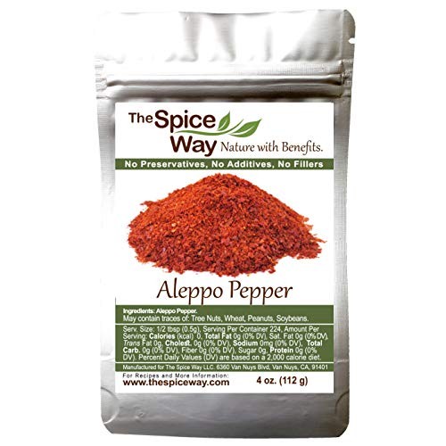 The Spice Way - Premium Aleppo Pepper |4 Oz.| Crushed Aleppo Pep
