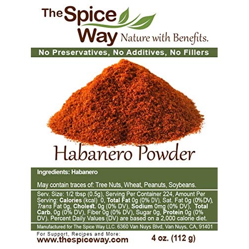 The Spice Way Premium Habanero Ground Pepper - 4 Oz