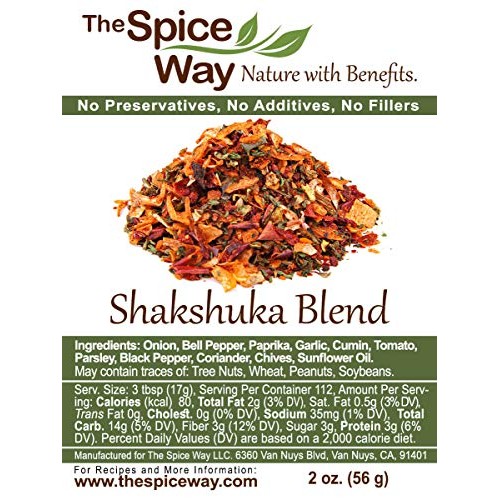 The Spice Way -Shakshuka Spice Blend - Recipe Inside - Gourmet