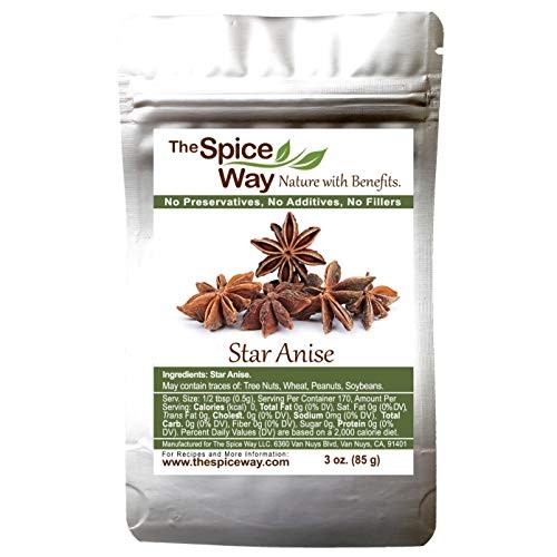 The Spice Way Star Anise - Whole | 3 Oz | Great For Baking And Tea