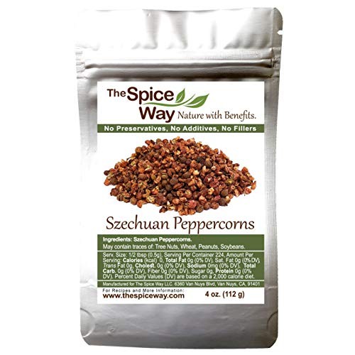 The Spice Way Szechuan Peppercorns - | 4 Oz | Premium Sichuan Pe