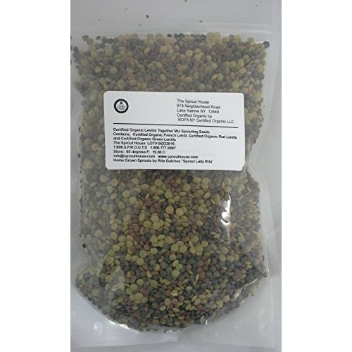 The Sprout House Certified Organic Non-Gmo Sprouting Seeds - Len