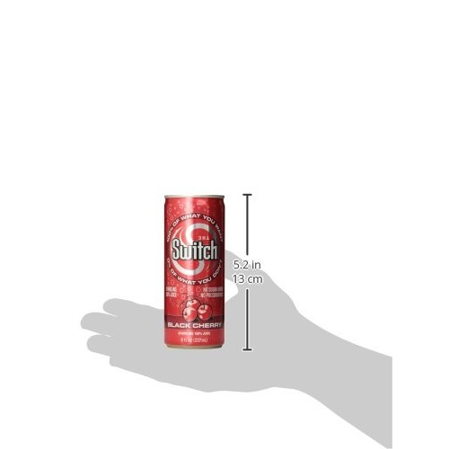 The Switch Sparkling Juice, Black Cherry, 8- Fl. Oz Cans Pack O The Switch Sparkling Juice, Black Cherry, 8- Fl. Oz Cans Pack O