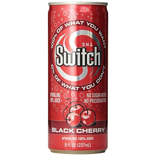 The Switch Sparkling Juice, Black Cherry, 8- Fl. Oz Cans Pack O The Switch Sparkling Juice, Black Cherry, 8- Fl. Oz Cans Pack O