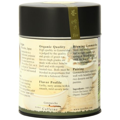 The Tao Of Tea, Genmaicha Green Tea And Toasted Rice, Loose Leaf