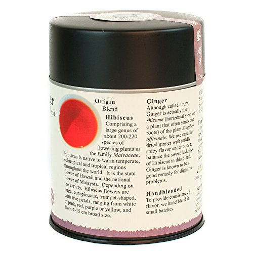 The Tao Of Tea, Hibiscus Ginger Tea, Loose Leaf, 3.0 Ounce Tin T