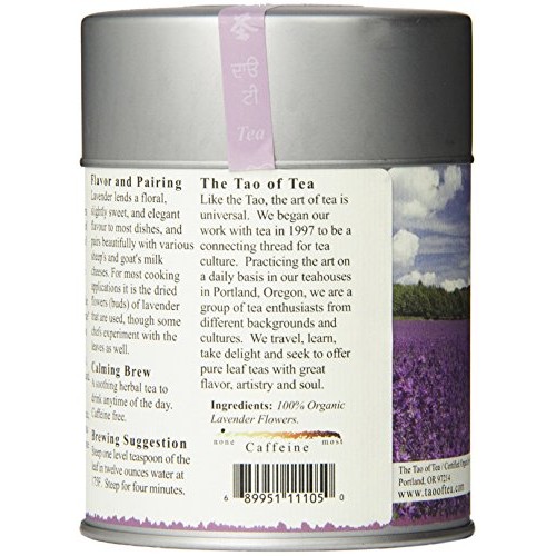 The Tao of Tea, Lavender Herbal Tea, Loose Leaf, 2.0 Ounce Tin ...