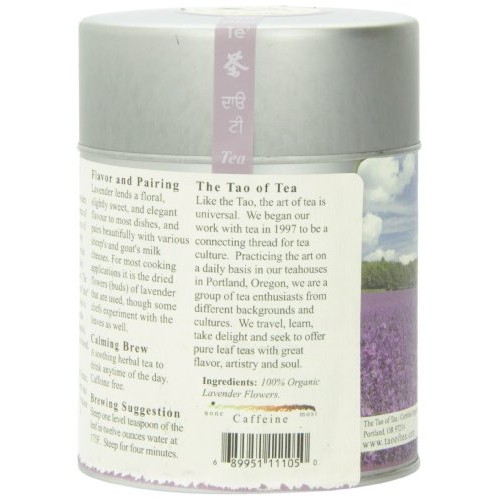 The Tao of Tea, Lavender Herbal Tea, Loose Leaf, 2.0 Ounce Tin ...