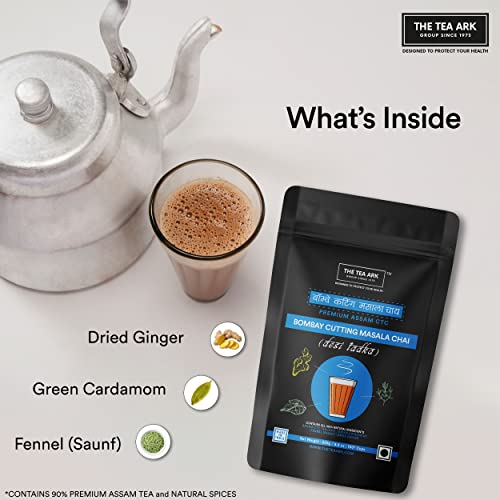 The Tea Ark Bombay Cutting Masala Chai 250G 100 Cups, Ctc Blac...